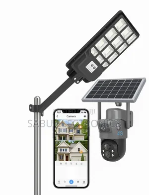 4g Solar Camera + Led Light Combo for Home Outdoor Use