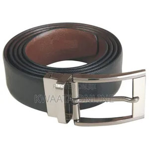 1 Piece 2in1 Men’S Leather Belts With Reversible Buckle