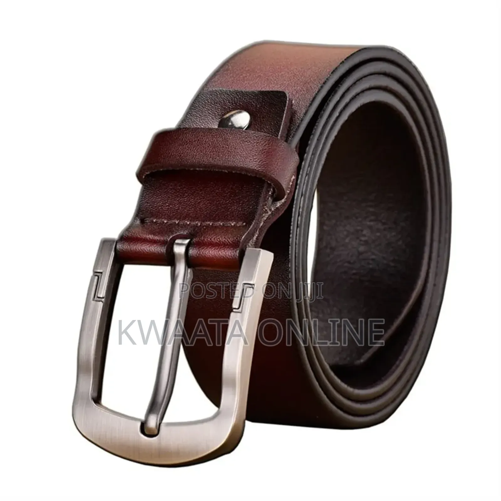 1 Piece 2in1 Men’S Leather Belts With Reversible Buckle