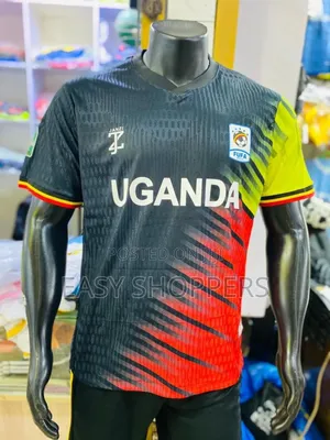 Uganda Cranes Football Jersey Black