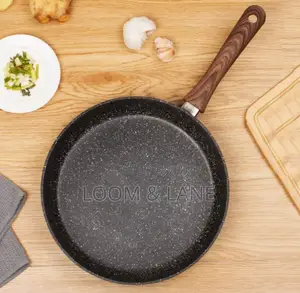 26cm Granite Eco Friendly Frying Pan With Wood Handle