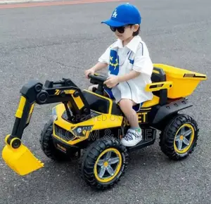Kids' Electric Ride-on Excavator or Construction Vehicle