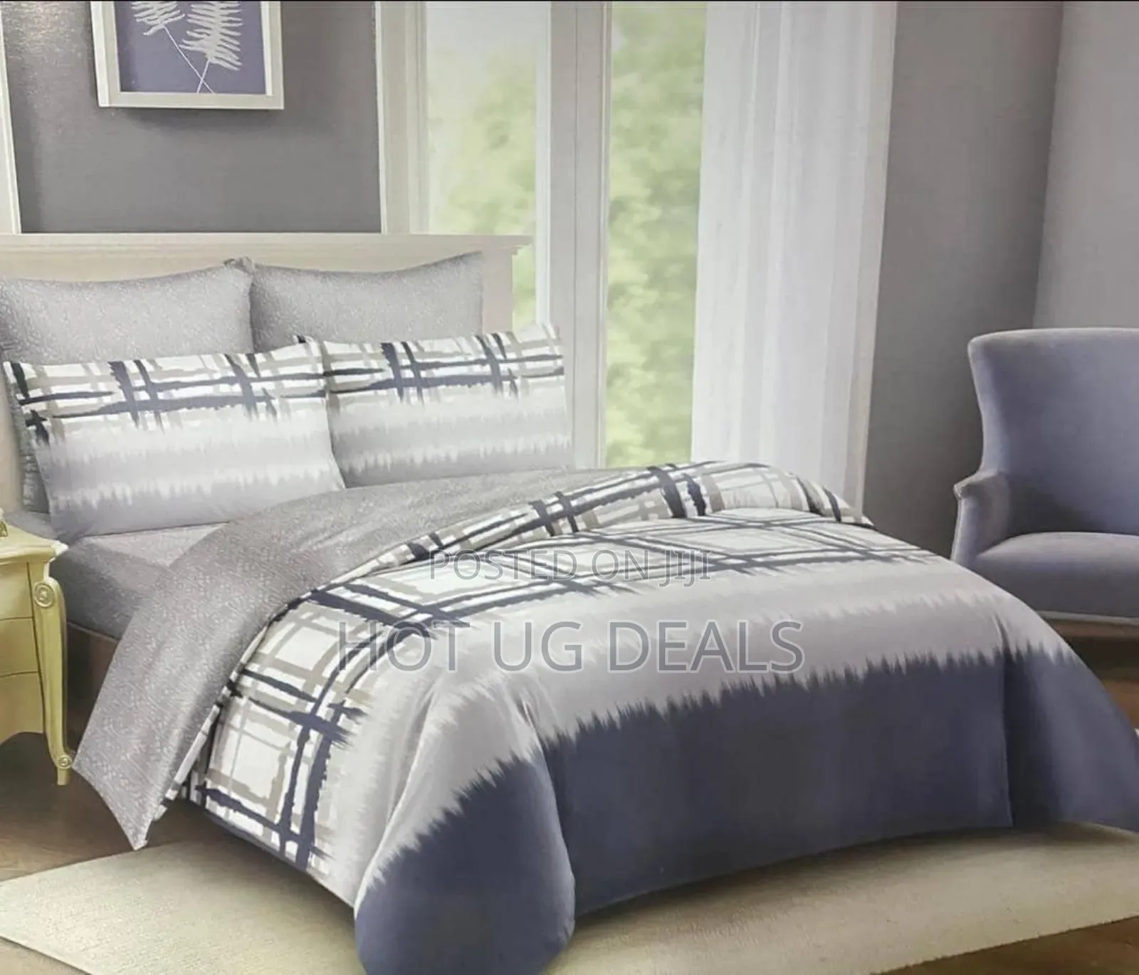 6x6 Duvet Set With 1 Bedsheet, 2 Pillow Cases - Multicolor
