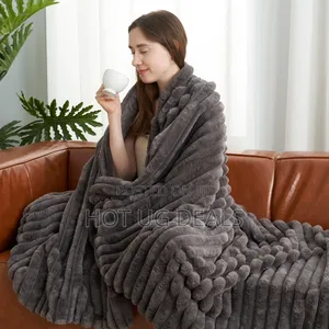 Fleece Woolen Soft Blanket (5*6) - Grey
