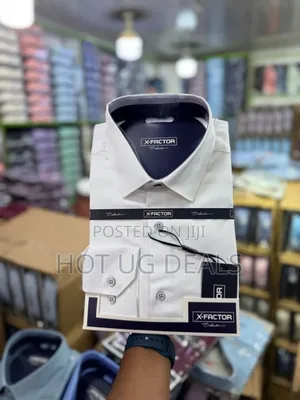 Mens Plain Office Shirts Long Sleeved Casual Button Shirts