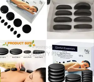 16pc Hot Massage Stones For Professional + Home Relaxing Spa