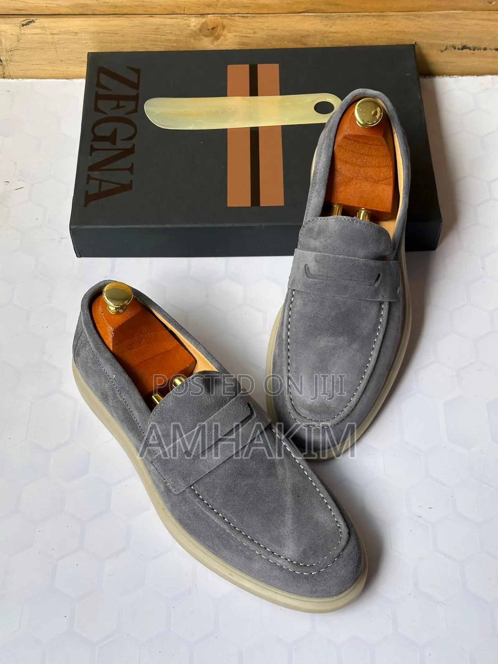 Classic Suede Steve Madden Gray Loafers In Stock