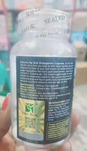 Hip Butt Enlargement Capsules