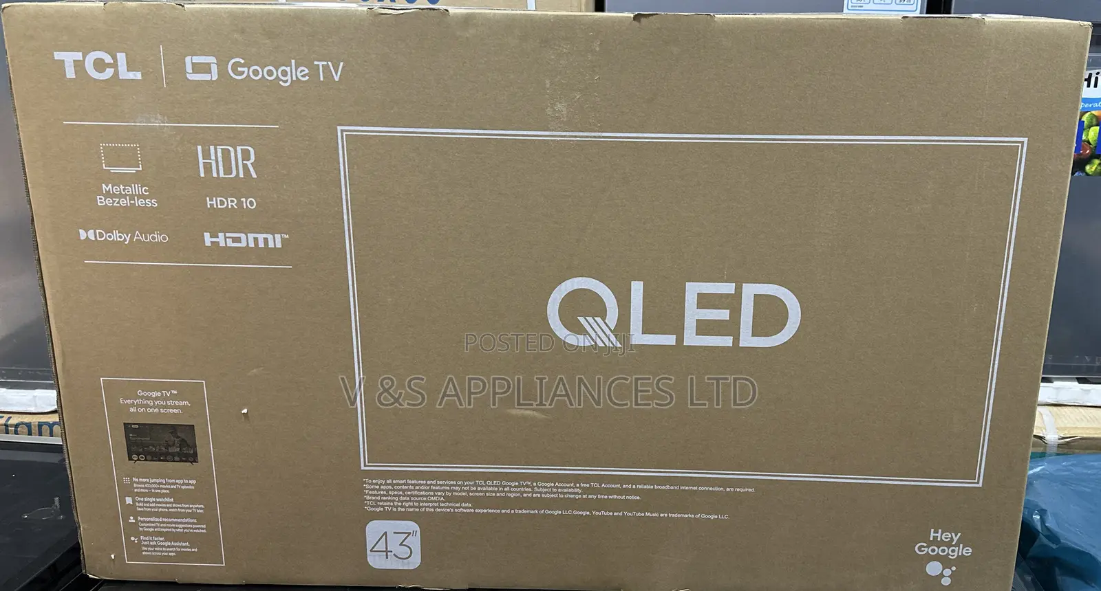 43 TCL Qled Google Tv