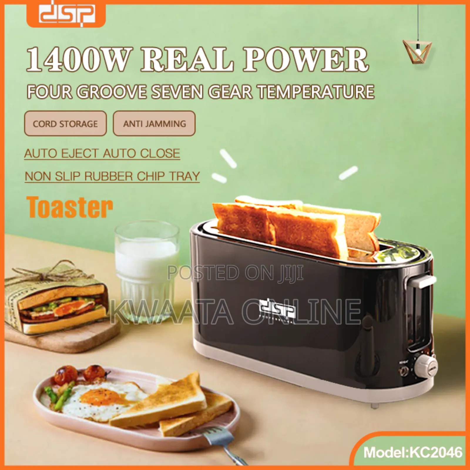 Dsp 2 Slice Electric Bread Toaster