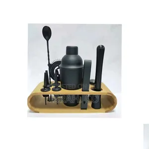 Black Cocktail Shaker Set.