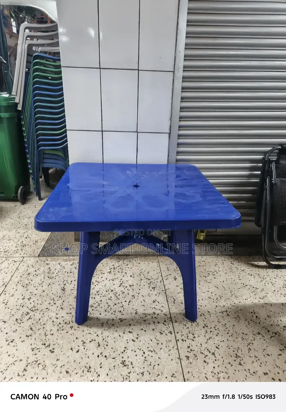 Plastic Table Plastic Table Blue Garden Bar Hotel Restaurant