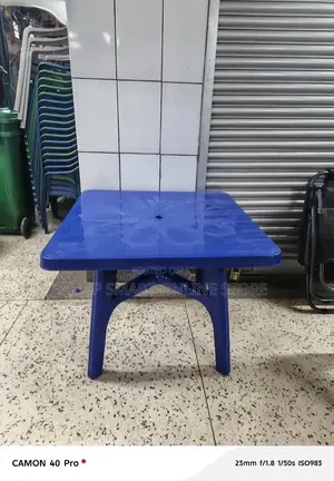 Plastic Table Plastic Table Blue Garden Bar Hotel Restaurant
