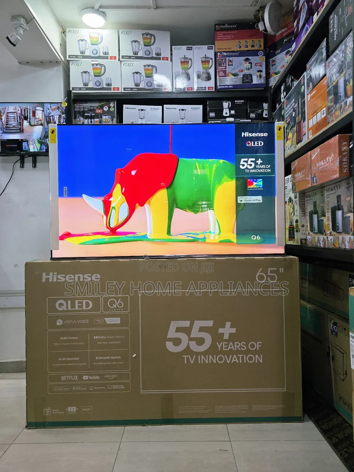 65q6q Qled- Hisense 65inches Quantum Dot Display Smart Tv