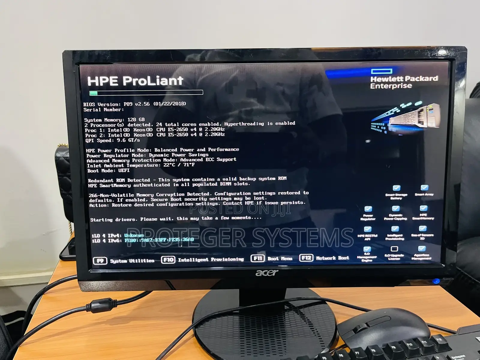 Server HP ProLiant DL380 Gen9 128GB Intel Xeon HDD+SSD 500GB