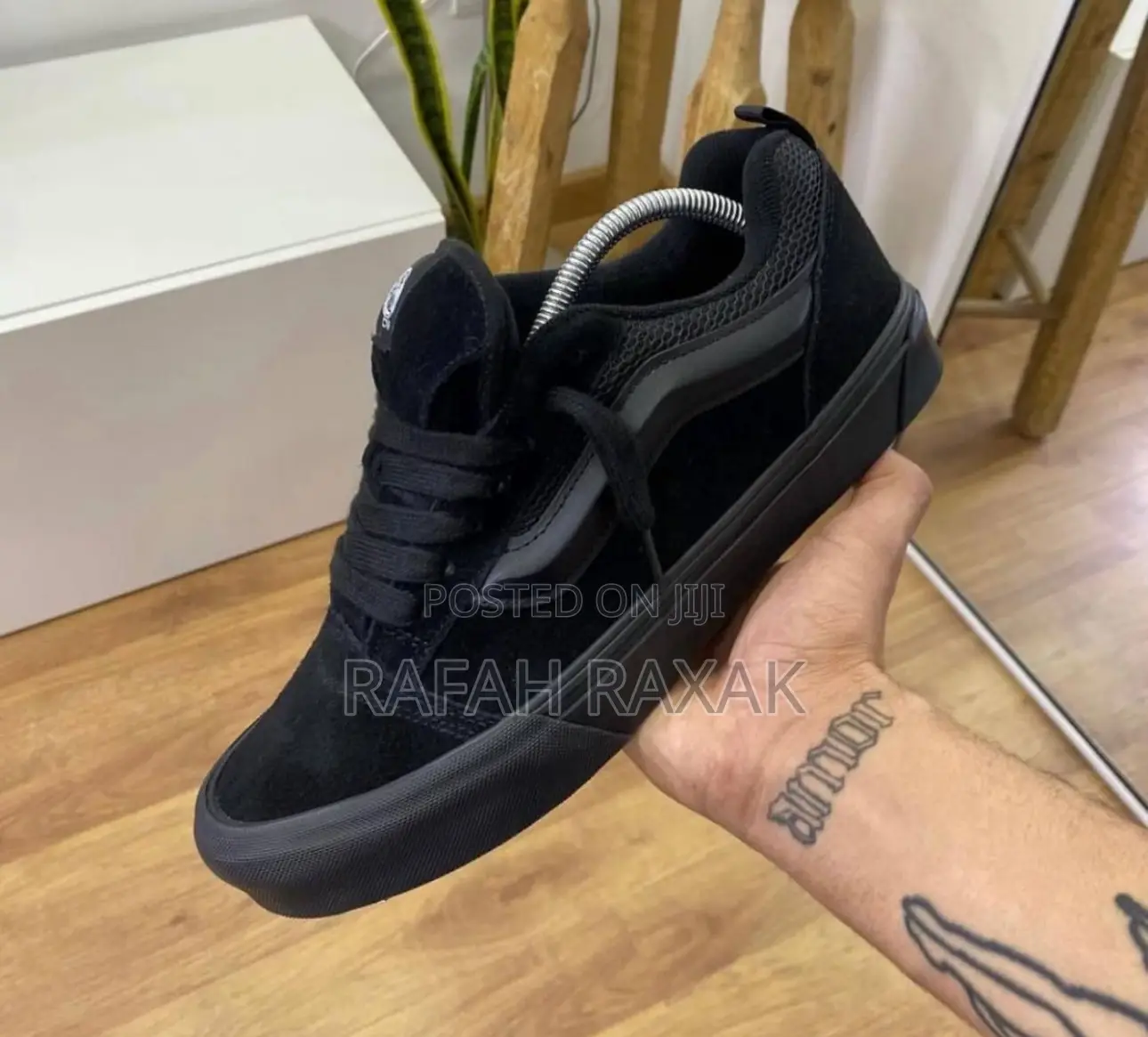 Original Triple Black Vans Knu Skool Sneakers