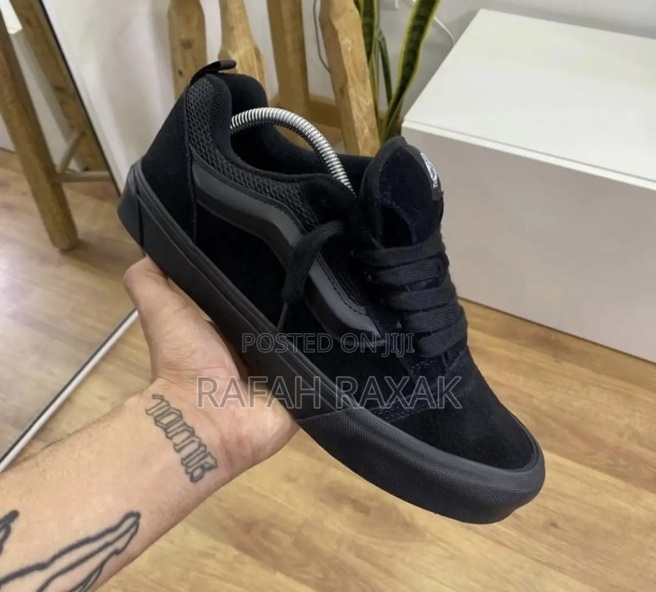 Original Triple Black Vans Knu Skool Sneakers