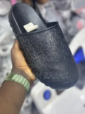 Men’S Black Dior Clog Push In Sandals