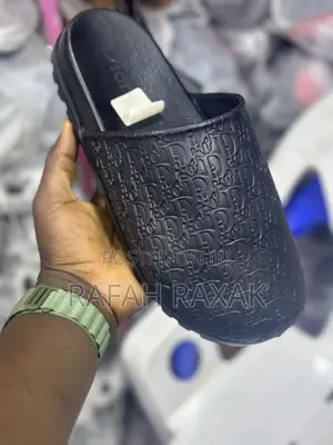 Men’S Black Dior Clog Push In Sandals