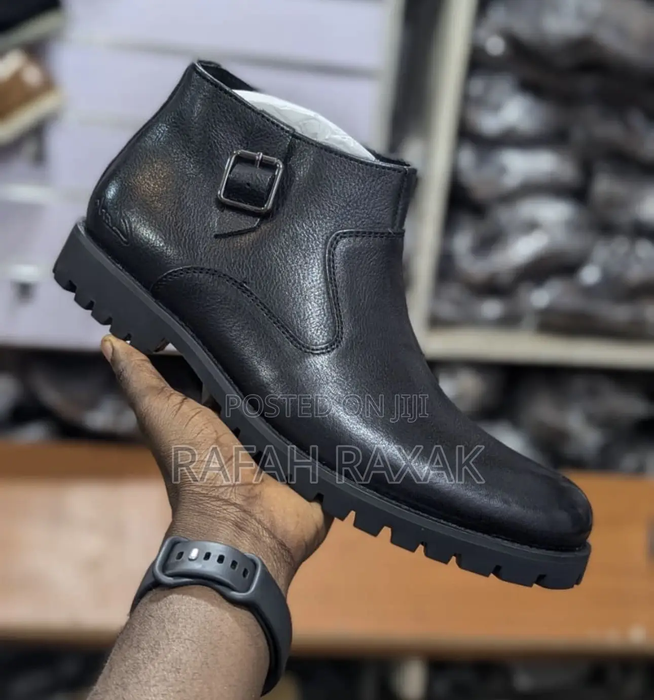 Original Men’S Black Clarks Premium Leather Gentle Boots