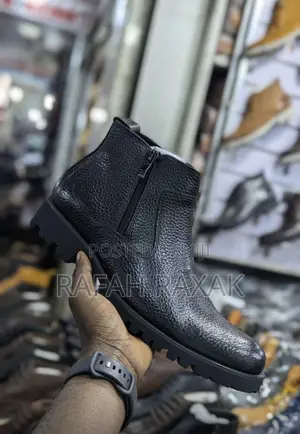 Original Black Timberland Premium Leather Gentle Zip Boots