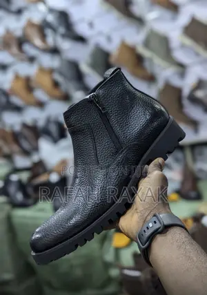Original Black Timberland Premium Leather Gentle Zip Boots