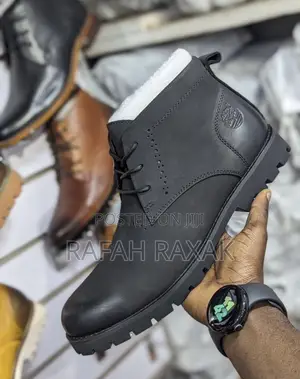 Original Black Timberland Premium Leather Casual/Gentle Boot