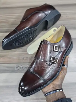 Men’S Coffee Brown Clarks Double Monk Strap Gentle Oxfords