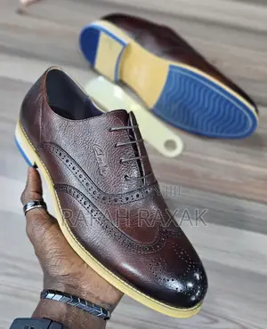 Men’S Dark Tan Clarks Oxford Gentle Lace Up Leather Shoes