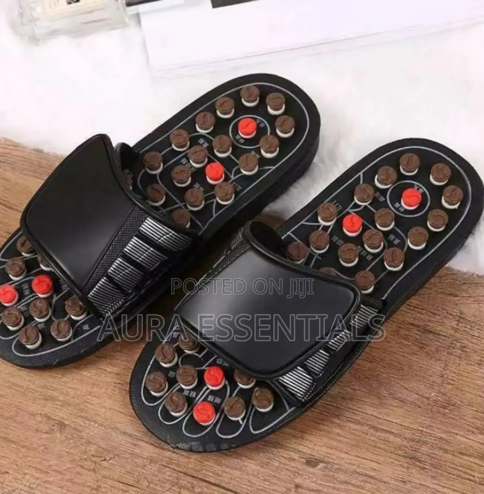 Reflexology Pressure Point Foot Massage Mat Slides Sandals