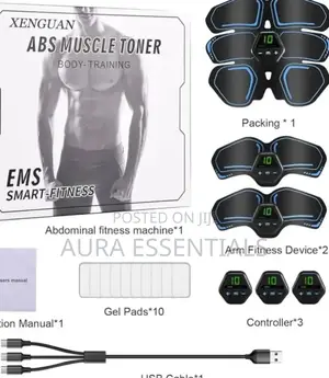 Ems Abs Maker Electric With Biceps and Triceps Sticker