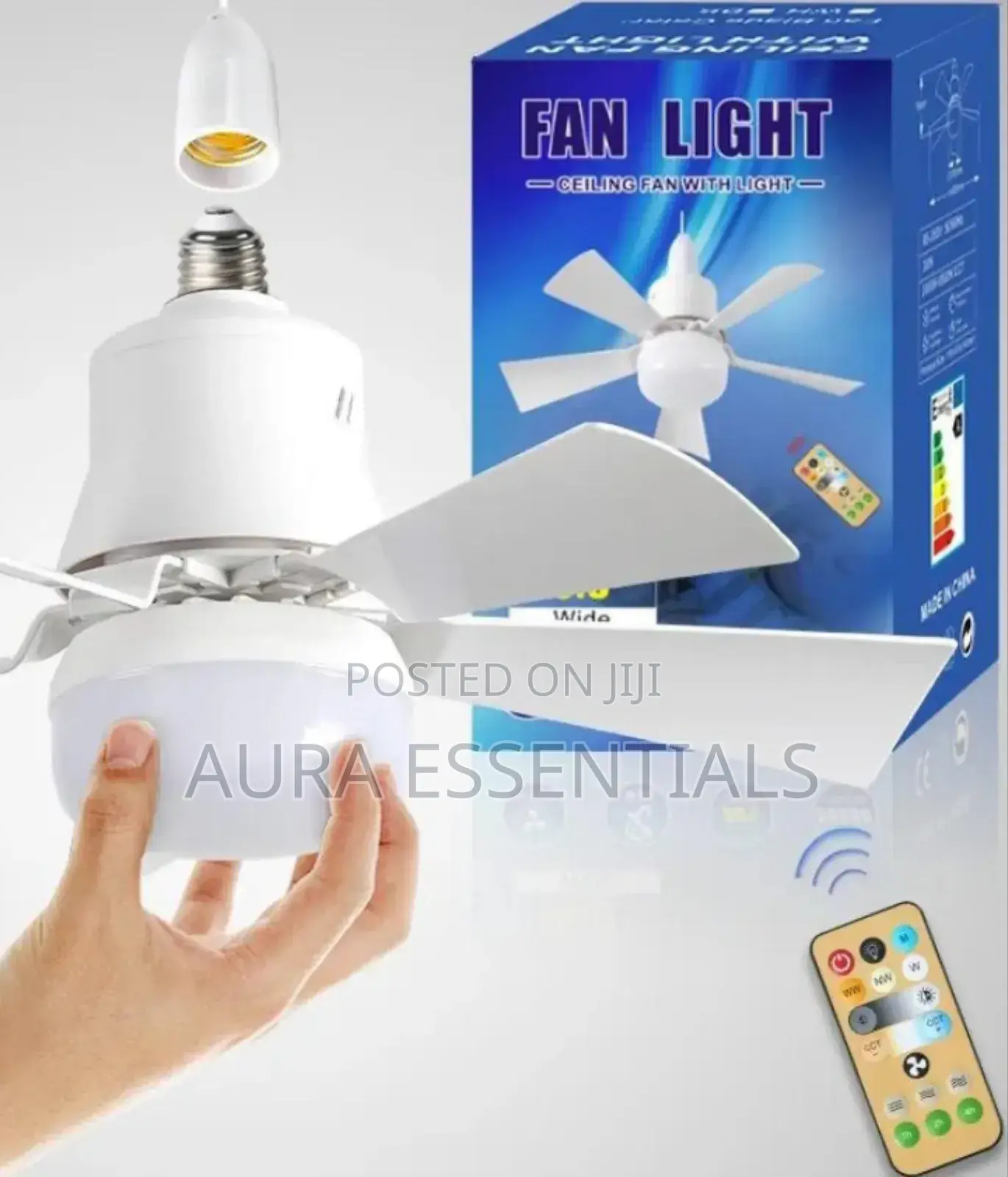 Electric Bulb With Fan and Remote