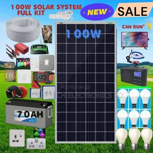 100w Solar System Full Kit/ All Installation Materials Yuko