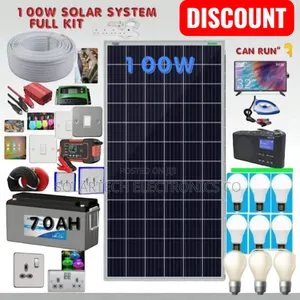 100w Solar System Full Kit/ Highly Efficient Solar Kit Huwa