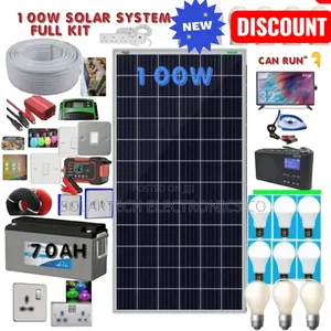 100w Solar System Full Kit/ Affordable Solar for House