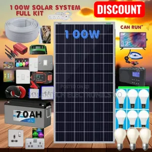 100w Solar System Full Kit/ Go Green With This Home Solar