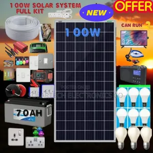 100w Solar System Full Kit/ Original Solar for Home Cyuk