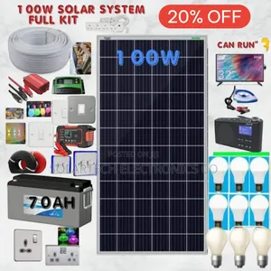 100w Solar System Full Kit/ Commercial Solar Kit Huko