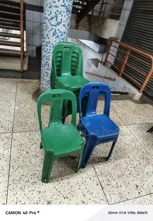 Armless Plastic Chairs Plastic Chairs Blue Green