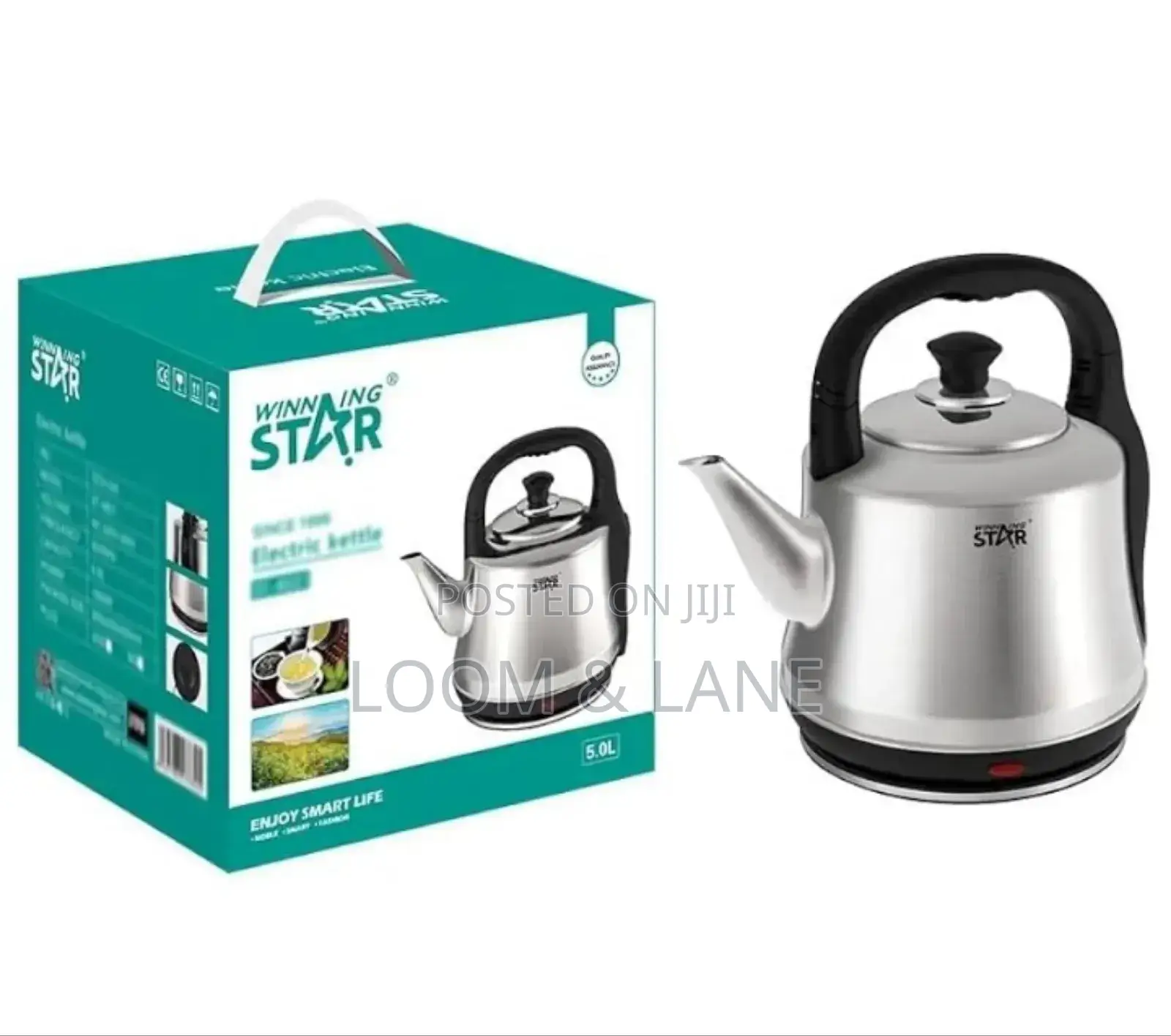 Winningstar 5 Littre Electric Kettle – Silver