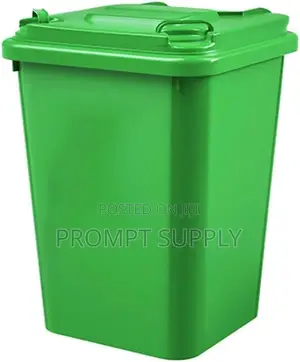 50l Plastic Waste Bin With 20 Pieces of Bin Linners-Green