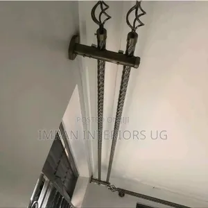 Fancy Curtain Rods Per Meter Available in Metallic