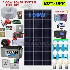 100w Original Solar System Full Kit /Solar for Home Use Yuka