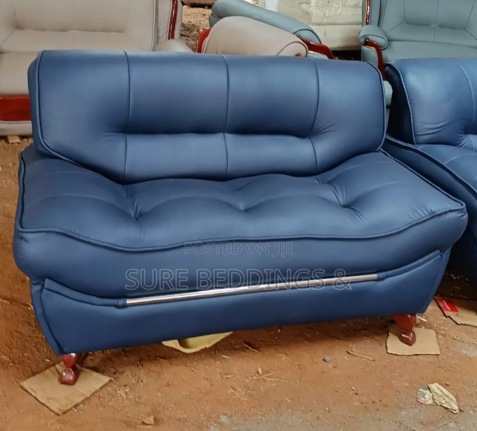 Zion 5 Sitters Leather Sofa