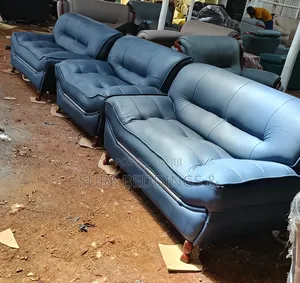 Zion 5 Sitters Leather Sofa