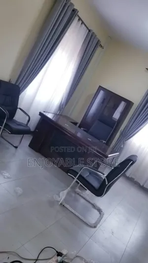 Modern Office Desk Set 2 Chairs
