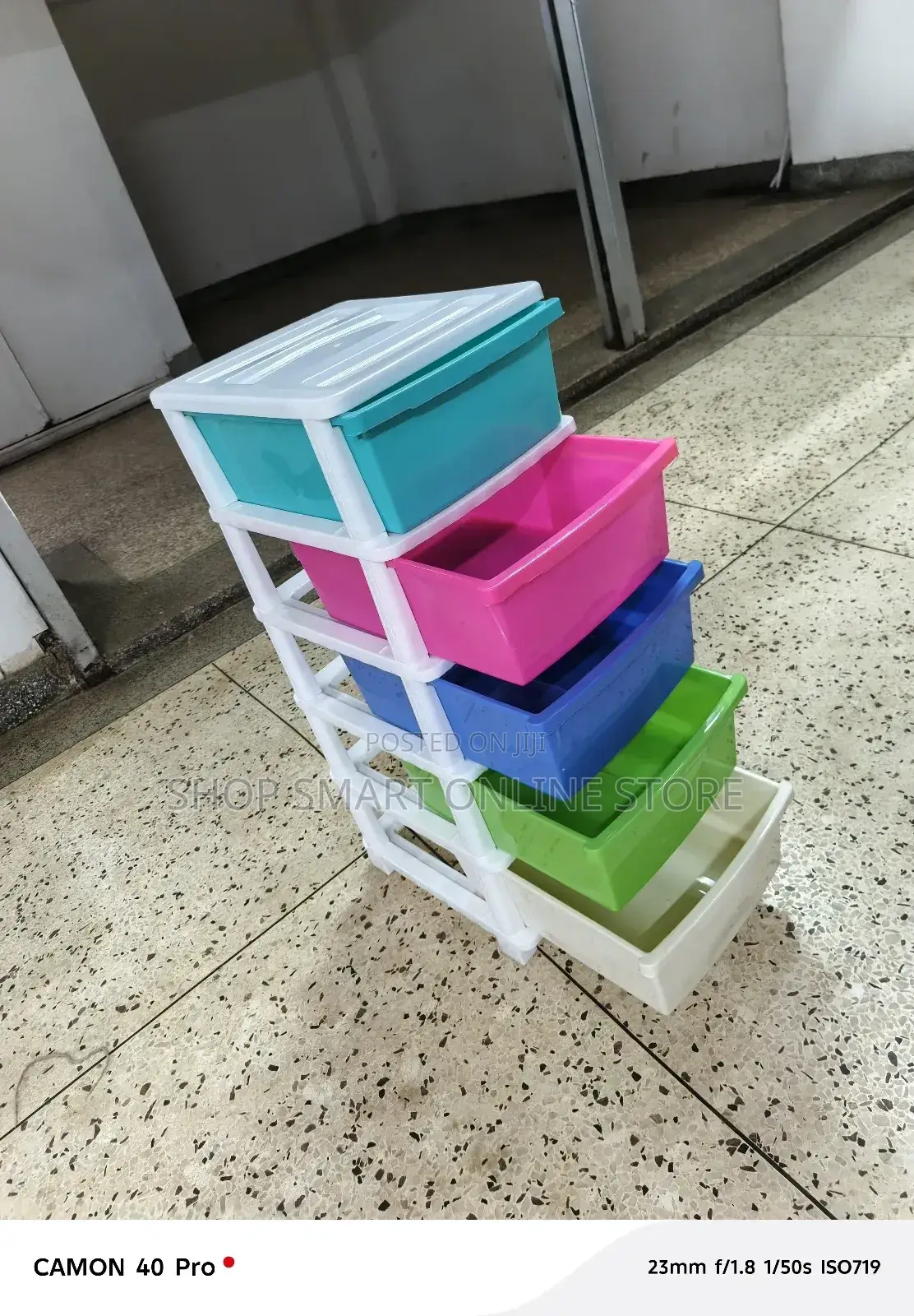 Storage Plastic Cabinet Trolley Organiser