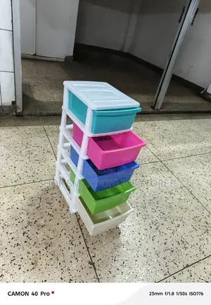 Storage Plastic Cabinet Trolley Organiser