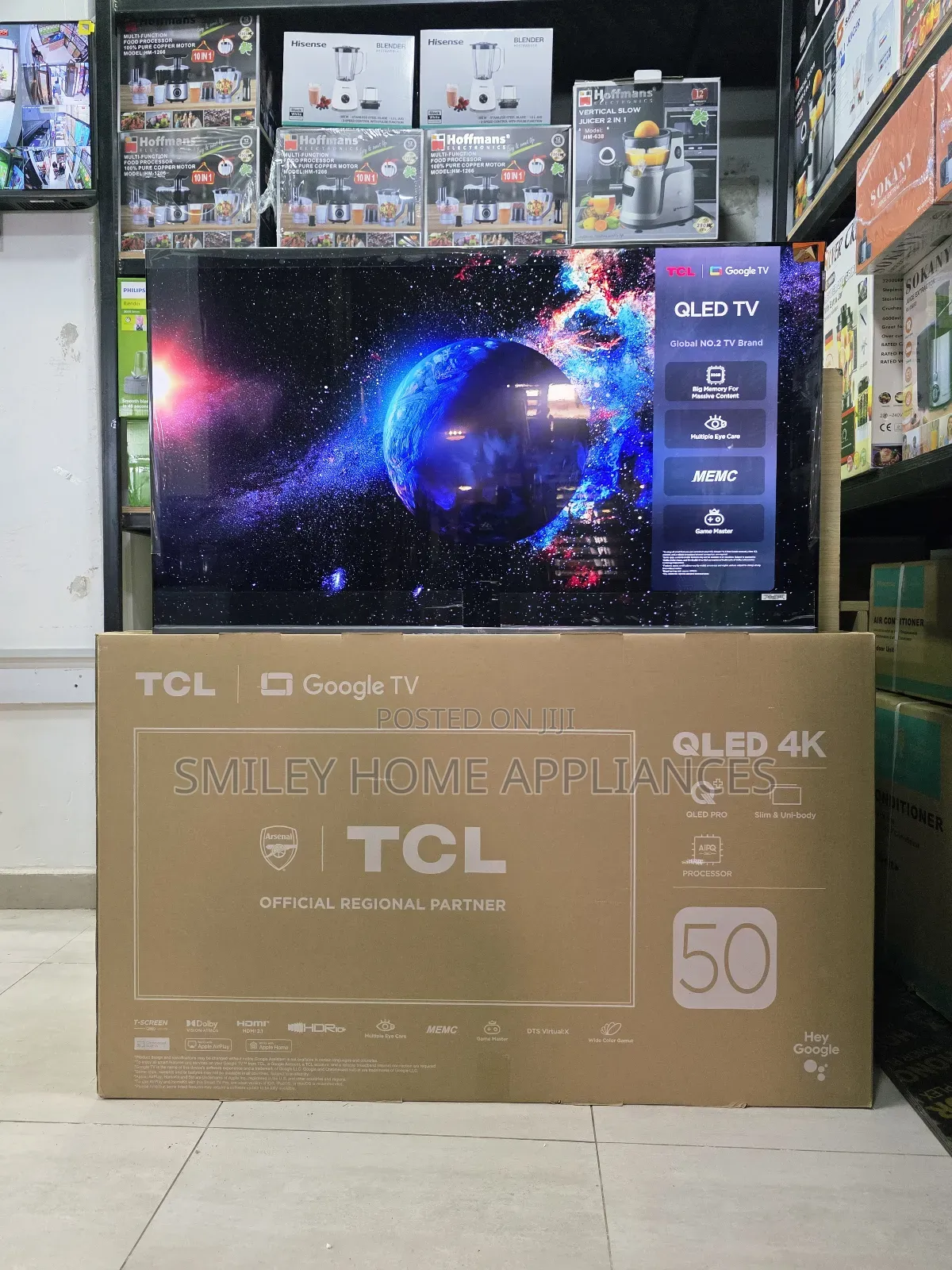50c655 Tcl 50inches Google Android Quantum Dot Display Tv