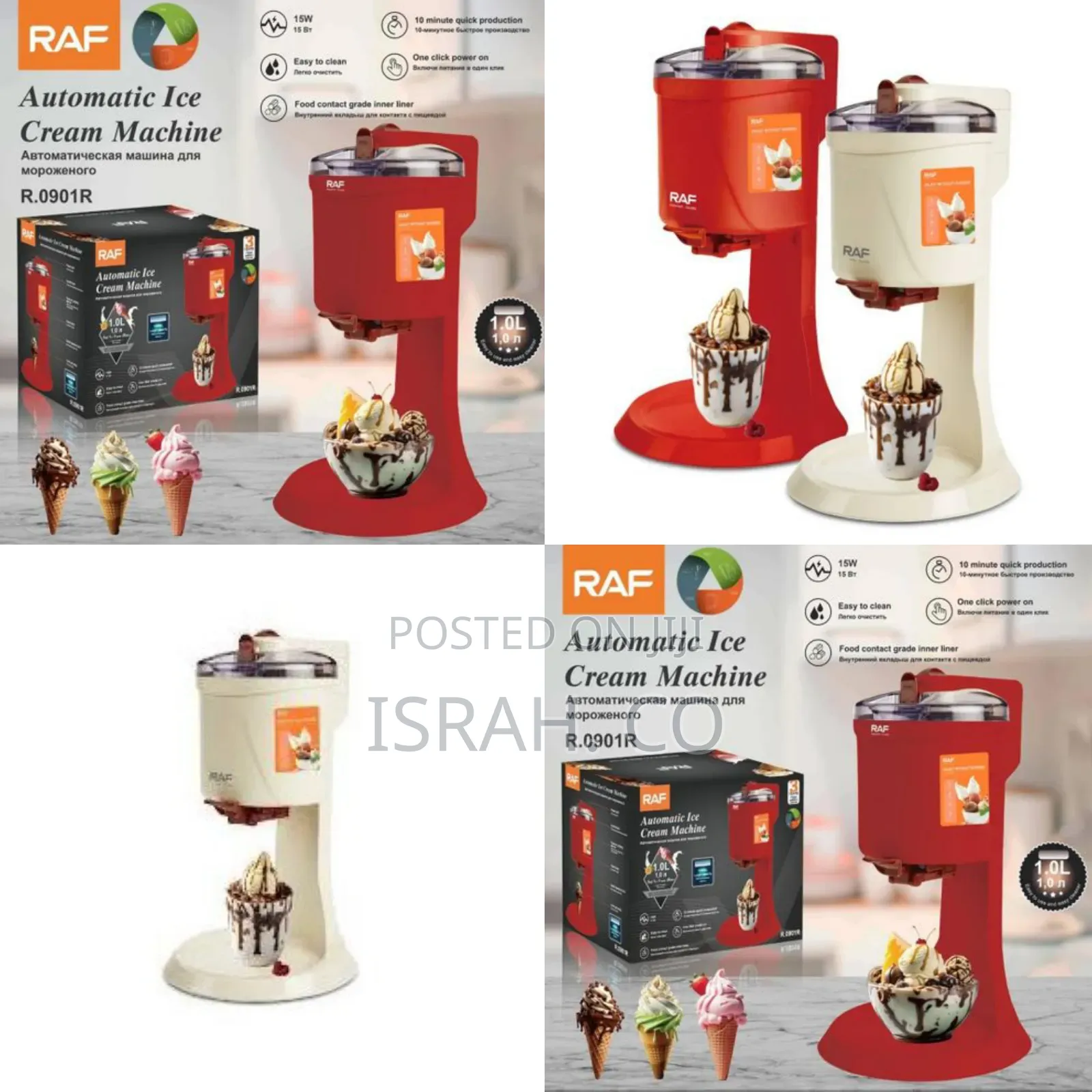 Raf Automatic Ice Cream Maker Machine.